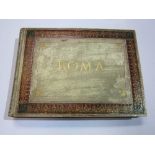 Rome: A large oblong folio photographic album containing 60 original photographic plates of