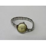 Omega lady's automatic wrist watch. Estimate £30-40.