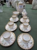 Spode 'Fleur de Lys' coffee set. Estimate £30-40.