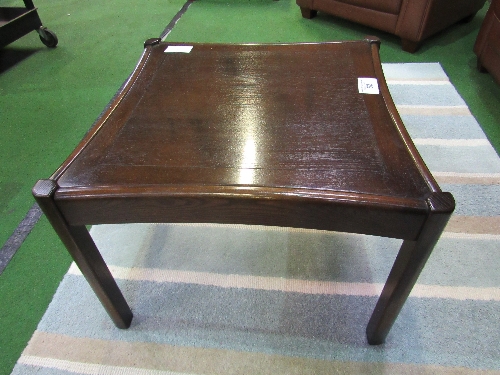 Ercol Saville coffee/side table, model 852, 59cms x 59cms x 41cms. Estimate £25-35. - Image 2 of 2