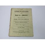 17th Century Play: The Assignation or Love in Nunnery by John Dryden as it is acted at the Theatre