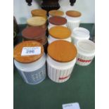 9 Hornsea storage jars & 2 without lids