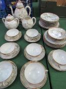 Qty of Japanese porcelain tableware. Estimate £10-20.