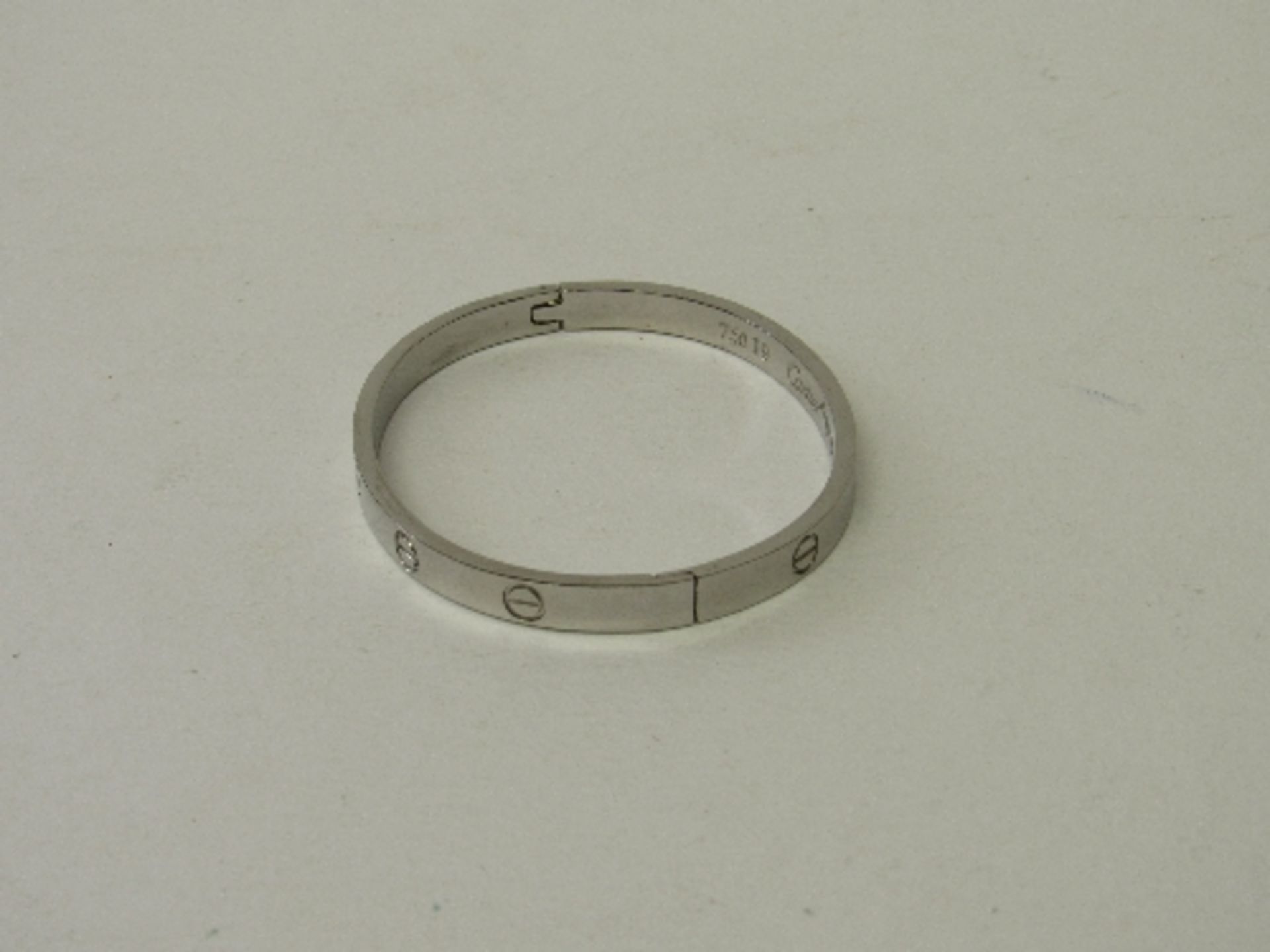 18ct white gold Cartier bracelet IP6688. Estimate £2,500-2,800. - Image 2 of 2