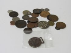 Qty of old coins including 2x 4 pence (groat) 1849 & 1864; silver 2 pence 1891 & 1934;Australian