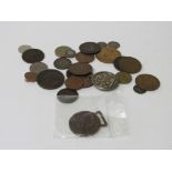 Qty of old coins including 2x 4 pence (groat) 1849 & 1864; silver 2 pence 1891 & 1934;Australian