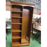 Stag double bookcase, 83cms x 28cms x 183cms