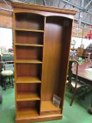 Stag double bookcase, 83cms x 28cms x 183cms