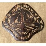 Old carved tortoiseshell souvenir from the Seychelles*