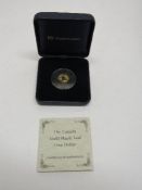 Canadian $1 gold maple leaf proof coin, with certificate. Estimate £50-80.