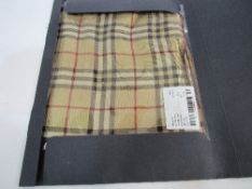 Burberry check silk scarf