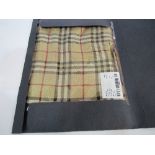 Burberry check silk scarf