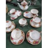 Royal Albert 'Old Country Roses' part dinner & tea set