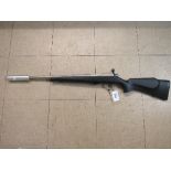 CZ .22 rifle c/w moderator, model 452-23 (Firearms Certificate required). Estimate £100-120.