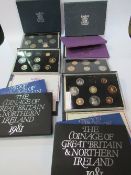12 Royal Mint UK annual set proof coins: 2x 1980 to 1984, 1x 1985 & 1x 1986. Estimate £40-80.