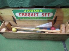 Jaques croquet set in wooden box