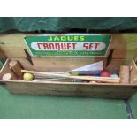 Jaques croquet set in wooden box