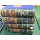 Cassell's History of England, 8 parts bound in 4 volumes, not dated, but circa 1890's. Hundreds of