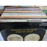 56 LP vinyl records including Nat King Cole, Tom Jones, Buddy Holly & some classical.