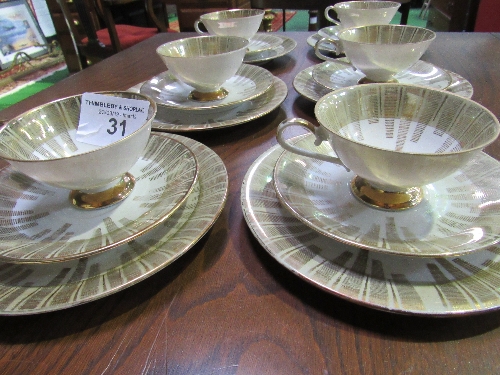 Colclough part tea set & German part tea set. Estimate £20-30. - Image 4 of 4