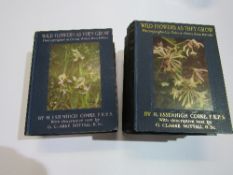Wild Flowers as they Grow by G Clarke Nuttall, 1911, 5 volume set containing 125 colour