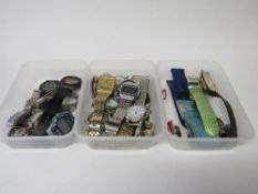 3 boxes of watches & spare parts