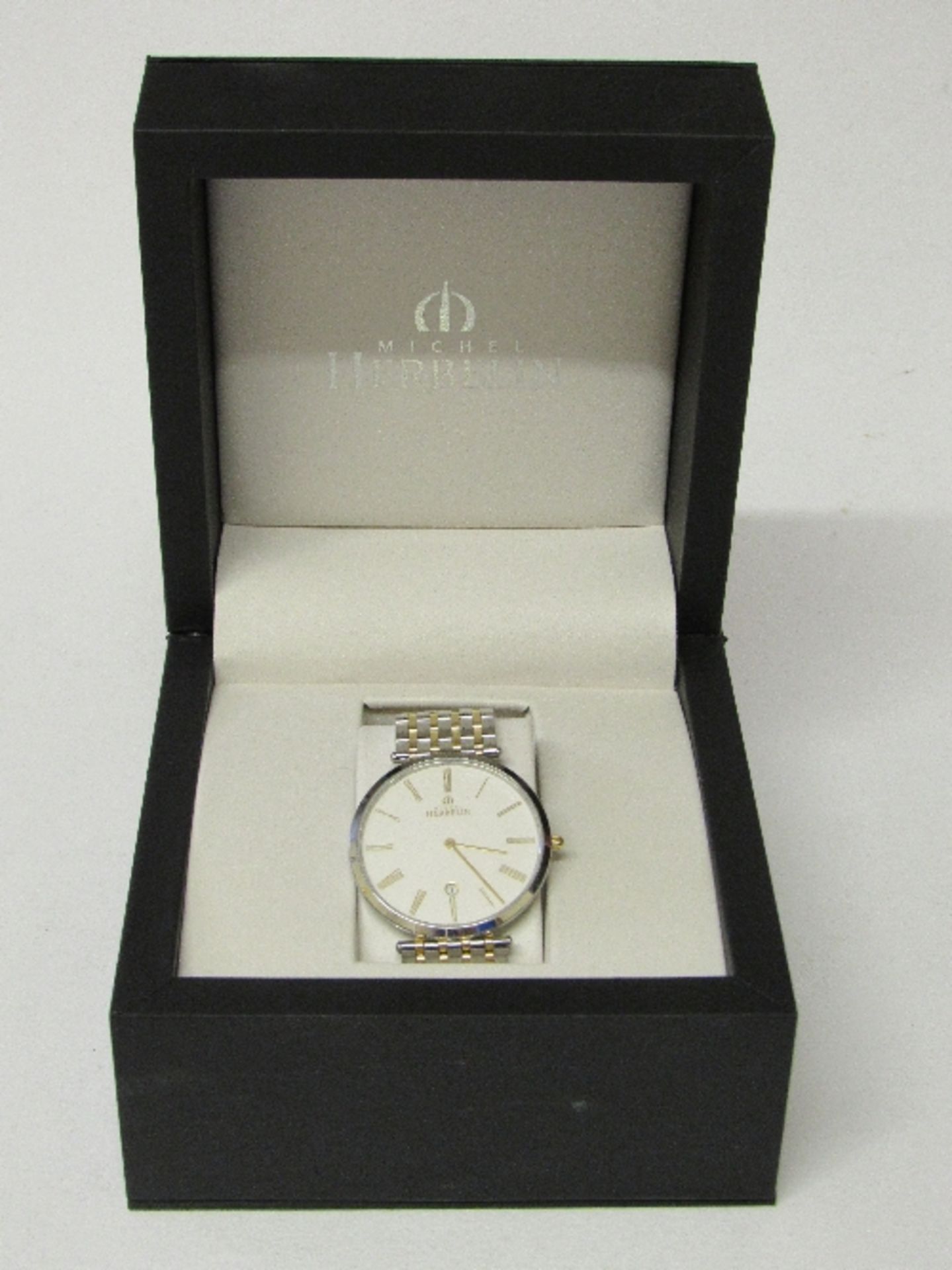 Michel Herbelin gentleman's wrist watch, new, boxed, going order c/w 3 extra links. Estimate £100-