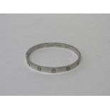 18ct white gold Cartier bracelet IP6688. Estimate £2,500-2,800.