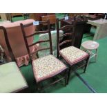 2 ladder back bedroom chairs