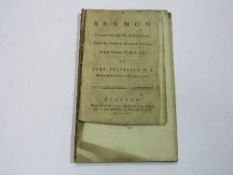 17th & 18th century pamphlets & sermons. 7 items in total. 3 early Sermons:- A Sermon preached