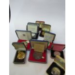29 coins & medals, mainly proof, sterling silver & gold/silver, Isle of Man, UK & other countries,