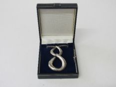 Montblanc sterling silver pendant necklace. Estimate £50-60.