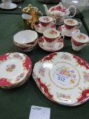 Qty of Paragon china & a lustre ware teapot. Estimate £10-20.