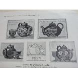 Of designer's interest, folder including German Art Nouveau designs & early 20th century book-prints