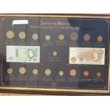 25 assorted coins/sets & medals including 3 framed presentations. Estimate £200-300.