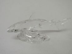 Swarovski baby shark, boxed, code 269236. Estimate £40-60.