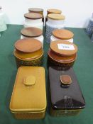 8 Hornsea storage jars & 2 butter dishes