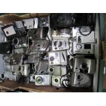 Box of approx 60 digital cameras. Estimate £40-60.