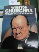 WWII History: 13 mostly hardback books including Winston Churchill, an illustrated biography by R