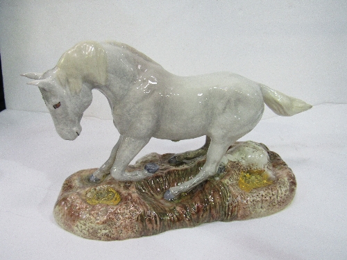 Beswick 2005 Camarque wild horse & Beswick 2005 Przewalski's wild horse, both limited edition & with