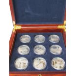 2004 Royal Mint 'The Golden Age of Steam', Channel Island silver proof 18 coin collection.