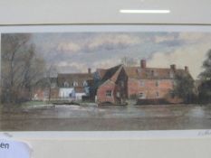 7 framed & glazed limited edition prints of river scenes by M C Alexander. Estimate £30-50.