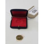 18ct gold Battle of Britain commemorative medal with certificate. Estimate £180-220.