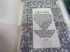 Halle's Chronicle, 1st edition, 1548. The Union & Illustrious Families of Lancaster & York by Edward