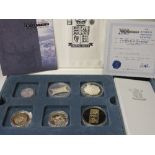 Royal Mint 24 coin 'Masterpiece' Millennium silver proof collection. Estimate £400-500.