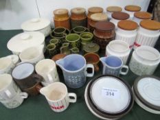 Qty of Hornsea storage jars & other tableware. Estimate £10-20.