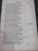 The Owle by Michael Drayton, published in London 1619. An unbound poem in English verse, extracted