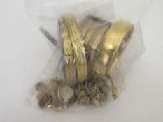 Qty of rolled & gold plated jewellery. Estimate £10-20.