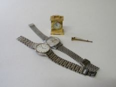 Seiko quartz gent's wristwatch with date aperture, a Lorus quarts gent's wristwatch with day &