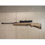 Hammerli 550 .22 calibre break barrel air rifle with Hawke 3-9x40 scope, together with a Buffalo